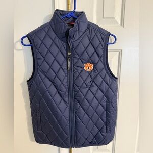 Navy Quilted Vest - Auburn